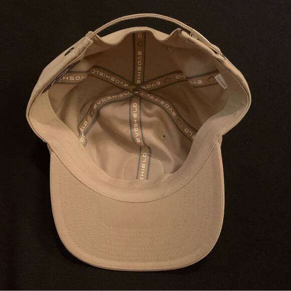 EVOSHIELD Adjustable Tan Cap Brown EVO Emblem Outdoors 100% Cotton One Size - Picture 8 of 11